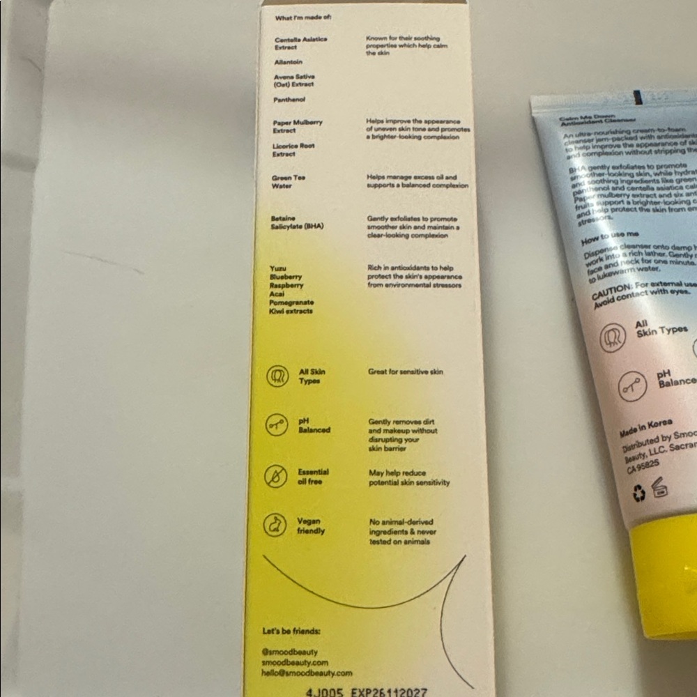 SMOOD Antioxidant Cleanser with Yellow Cap - Picture 4 of 4